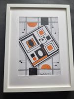EDGAR BALTENSPERGER ORIGINAL ACRYL SIGNIERT MIT RAHMEN