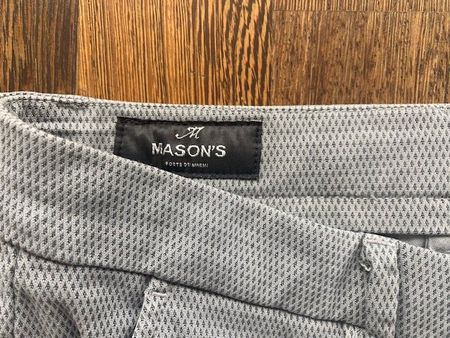 MASON'S CHINO SLIM FIT Gr. 48 grau gemustert - kaum getragen