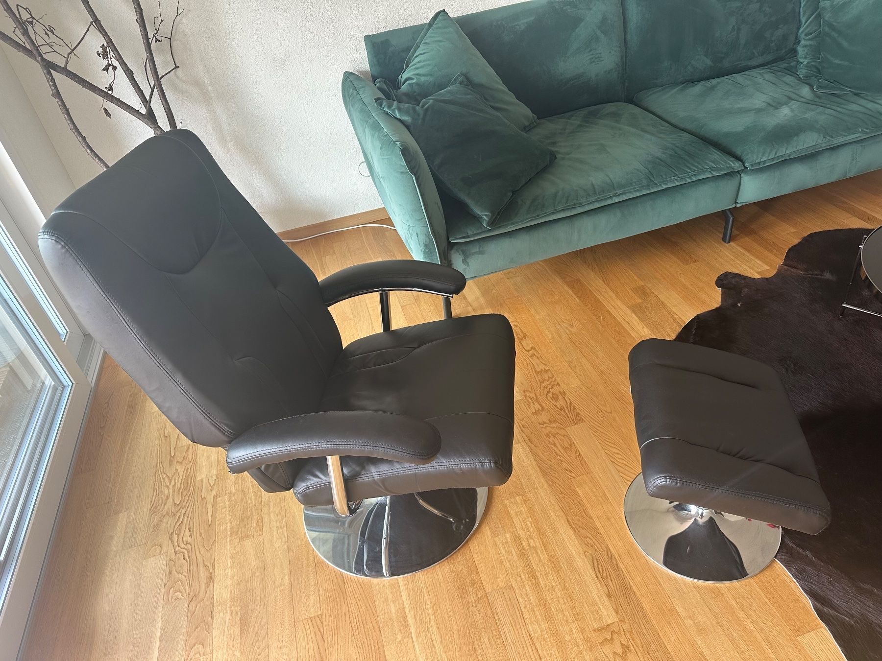 Poltrone: Relax Sessel aus Kunstleder inkl. Hocker – Usato da Rudolfstetten venduto da dia_gtq2 1