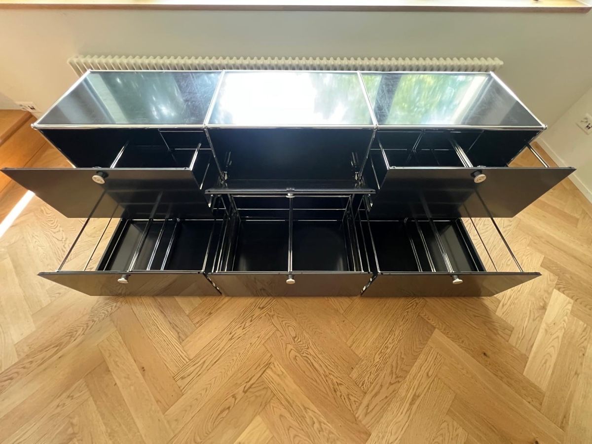 USM Commodes: Schwarzes USM sideboard – D'occasion à Zürich par JUP595 1