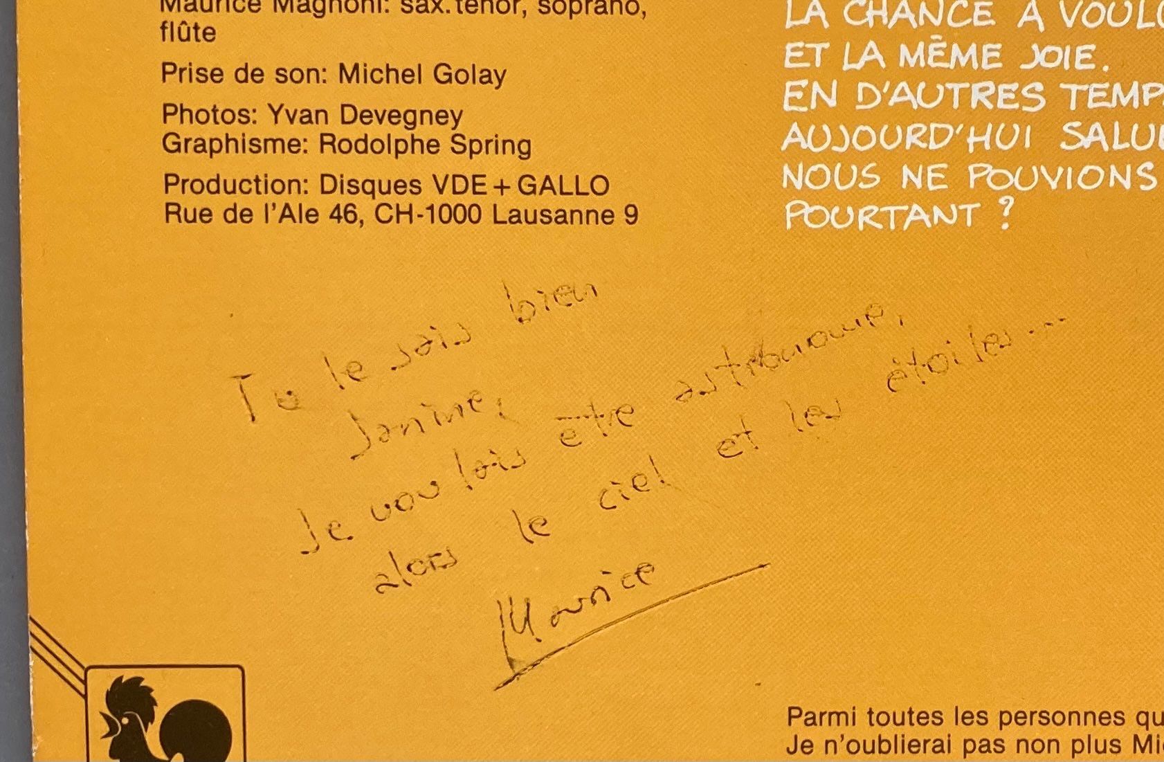 Dischi in vinile: MAURICE MAGNONI TRIO - M.G.M. – Usato da Poliez-Pittet venduto da Newtown-Records 3