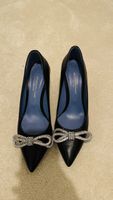 Konstantin Starke Pumps Size 41, Black Leather, Bow Detail!