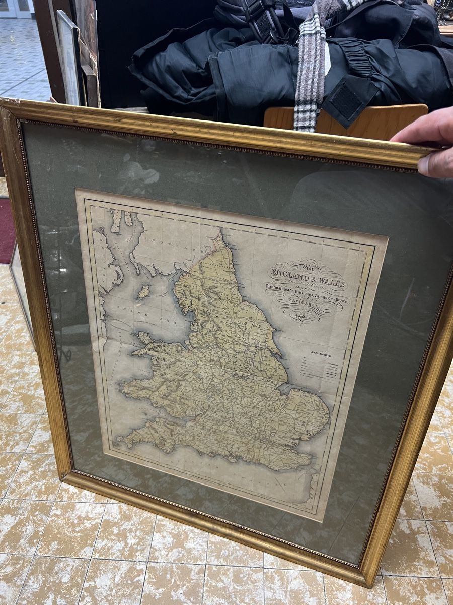 Cartes géographiques & atlas: ANCIENNE CARTE GÉOGRAPHIQUE DE L’ANGLETERRE – D'occasion à Genève par Qanil77 8