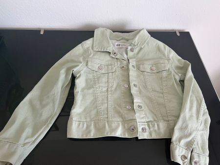 Jeansjacke Mädchen Gr. 116 Mintgrün Frühling