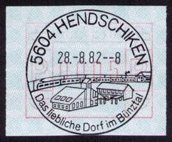 ATM 6_5604 HENDSCHIKEN_28.8.82_Werbestempel K885__ERSTTAG !