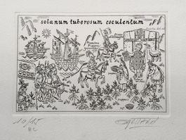 #4 - Gravure sur velin d'Arches signée G. Gallard 10/15 HC
