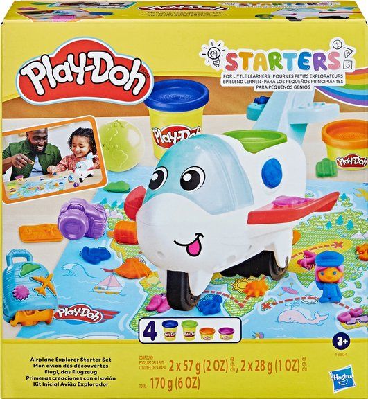 Play-Doh Spielzeuge: Play-Doh Flugi, das Flugzeug 4 Dosen Knete – Neu und originalverpackt aus Oensingen von Liquidations-Shop