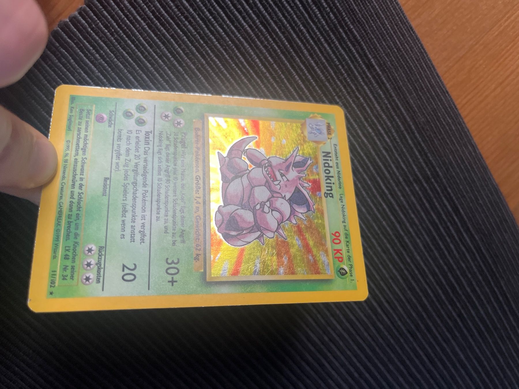 Pokémon Carte collezionabili: Pokemon Nidoking Holo Base Set WOTC – Usato da Wabern venduto da Collectfun 1