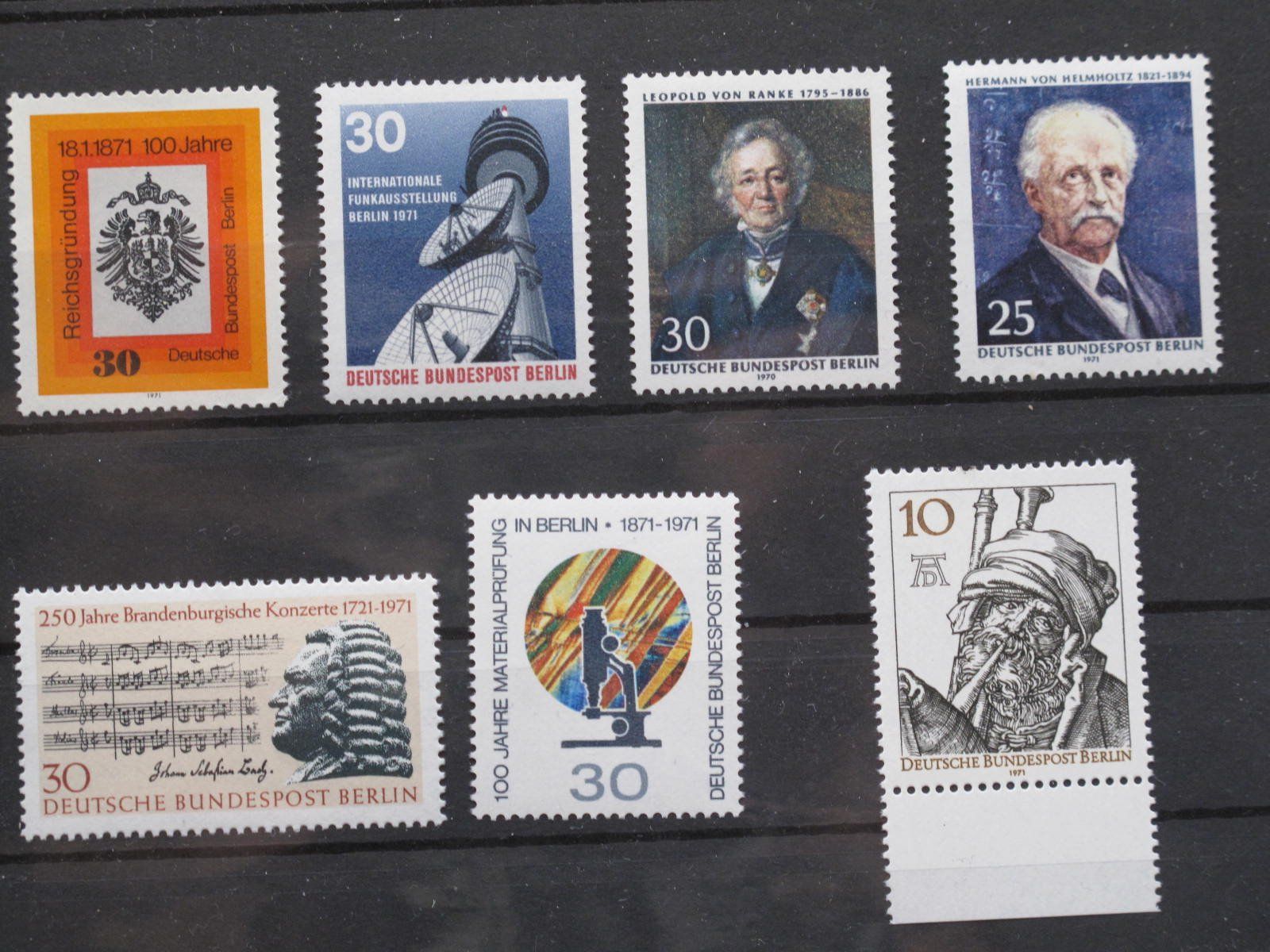 Tutti i francobolli: Berlin 1970 / 71 von Ranke / Material ** – Usato da Wil SG venduto da fva01