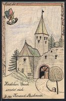 Handgemalt: Esslingen / Neckar, Ortsansi