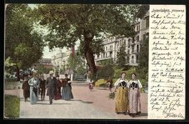 Interlaken, Passanten auf dem Höheweg
