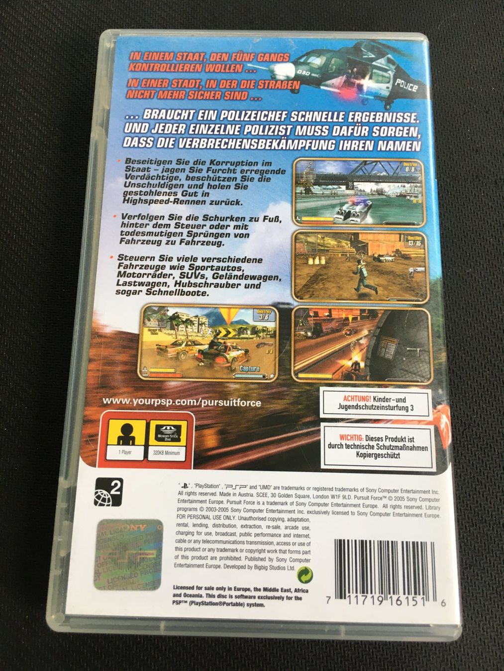 Sony Giochi: Pursuit Force - PSP – Usato da St.Gallen venduto da Punktchen01 1