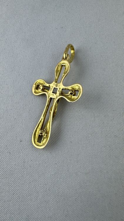 Ciondoli: Kreuz Anhänger in 750 Gold / 18 Karat – Usato da kreuzlingen venduto da fantasy_schmuck 6
