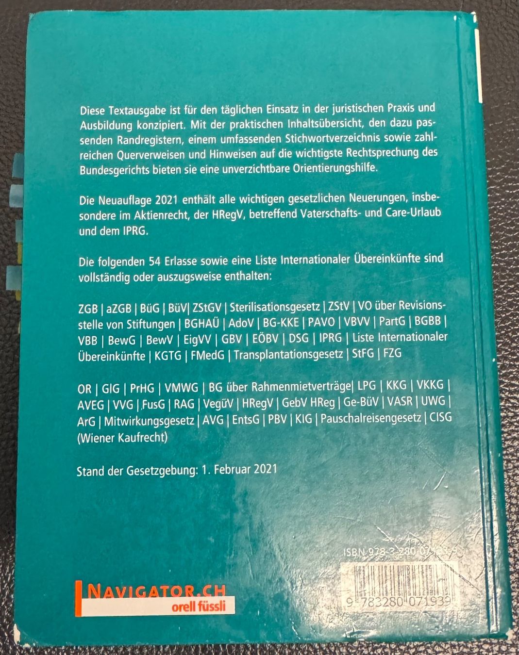 Libri: ZGB/OR – Usato da Winterthur venduto da oElao 2