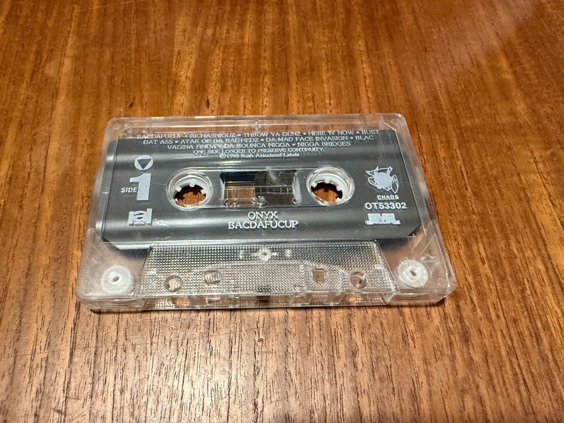 Musicassette: Onyx - Bacdafucup / US 1993 MC – Usato da Delémont venduto da cpop 2