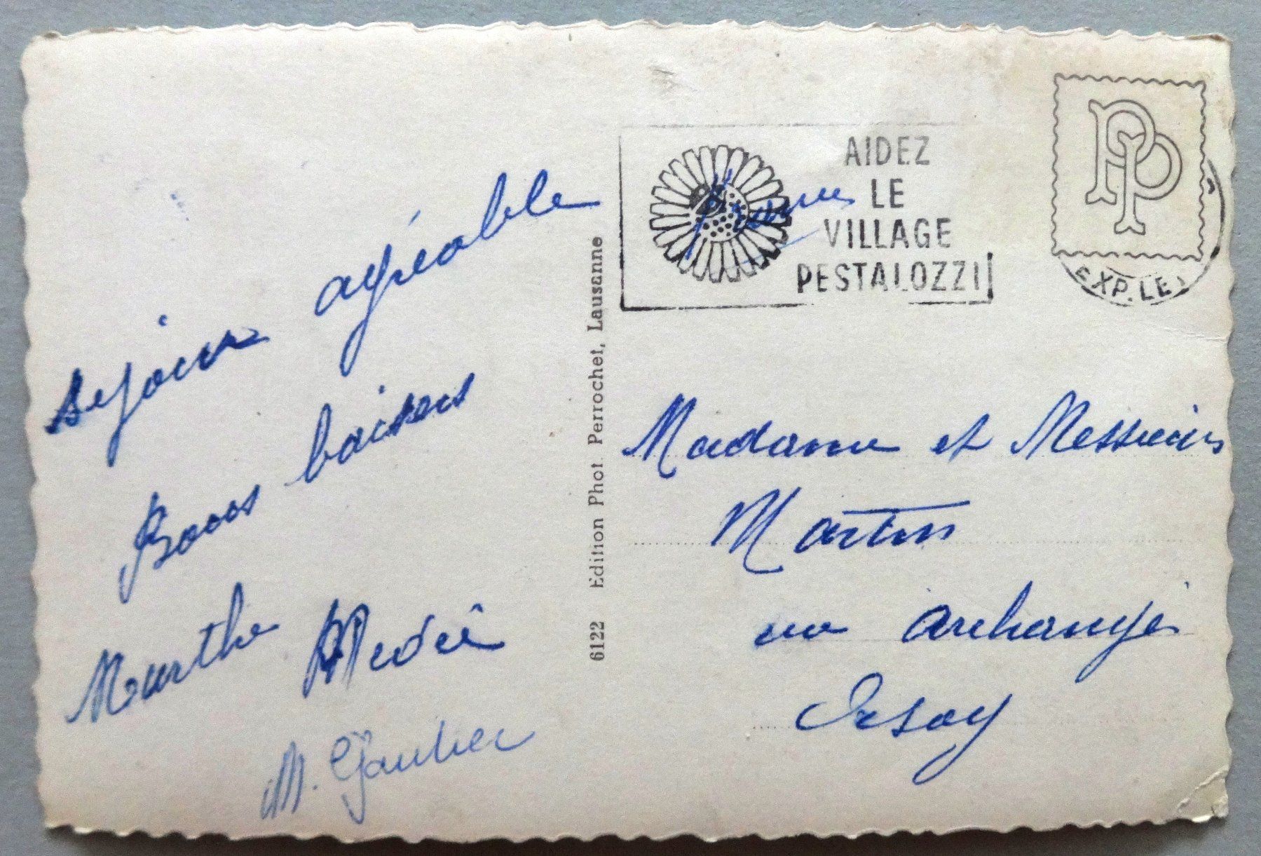 Cartoline postali: Lausanne-Ouchy – Difettoso da Fétigny venduto da Billy2miny 1