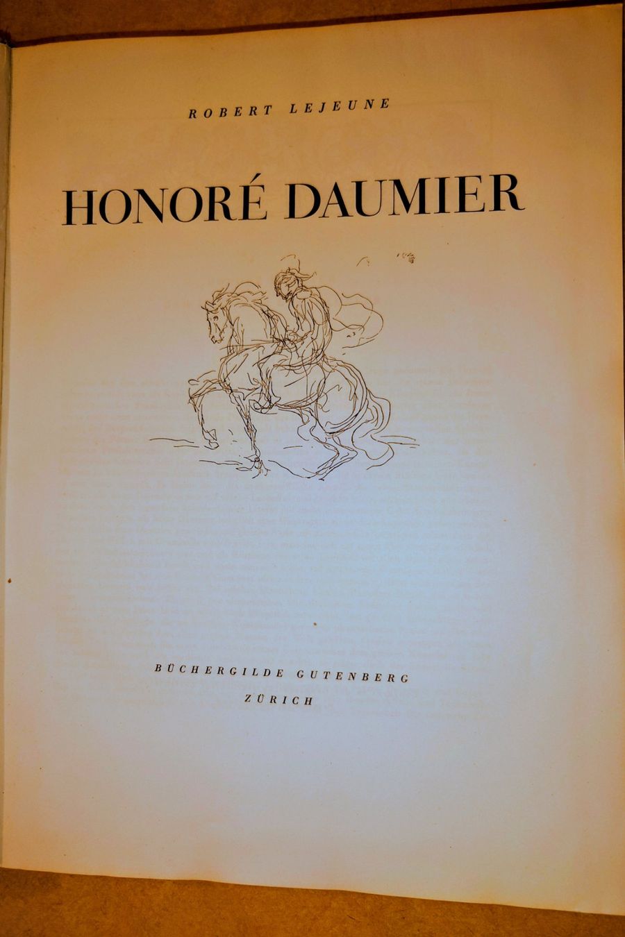 Libri: HONORÉ DAUMIER - Büchergilde Gutenberg EA 1946 – Usato da Zürich venduto da Simple23 2