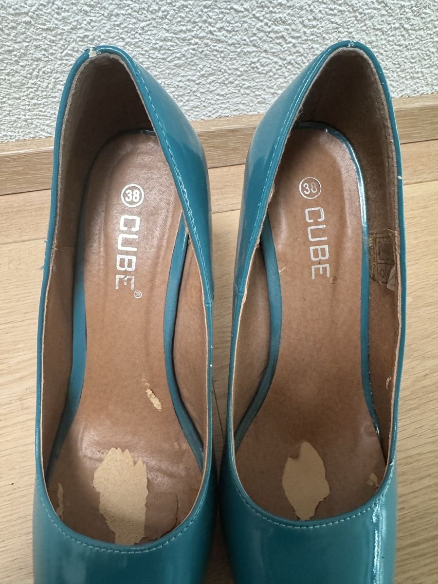 Cube Scarpe da donna: CUBE Plateau High Heels / Peeptoe Gr. 38 Türkis – Nuovo (secondo la descrizione) da Winkel venduto da Schorley 6