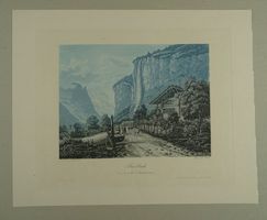 STAUBBACH , LAUTERBRUNNEN, AQUATINTA