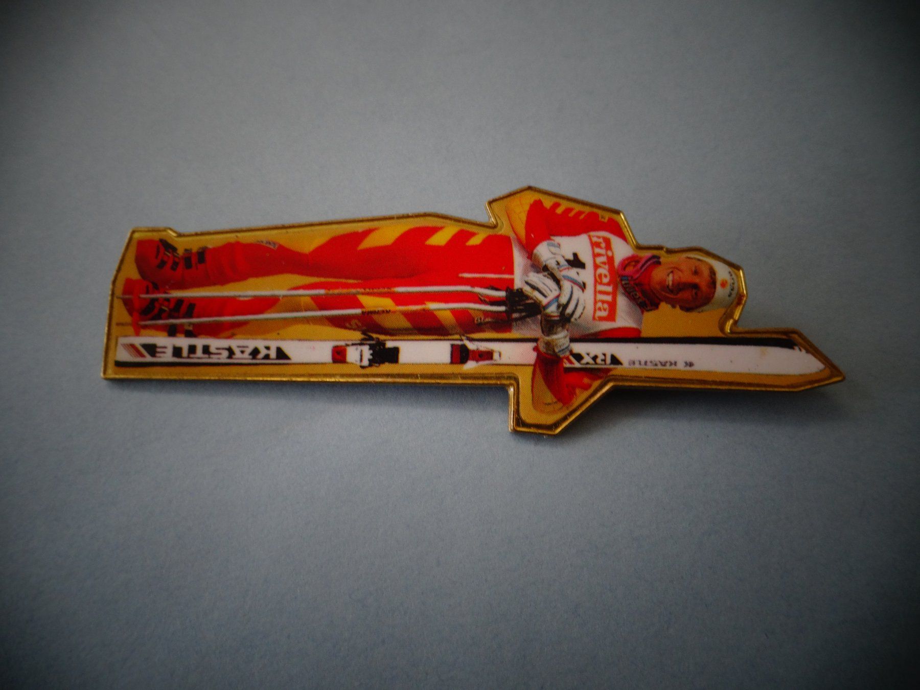 Swiss Plaquettes & Badges: Anstecker Skifahrer  Zurbriggen – D'occasion à Neerach par jenny062 1