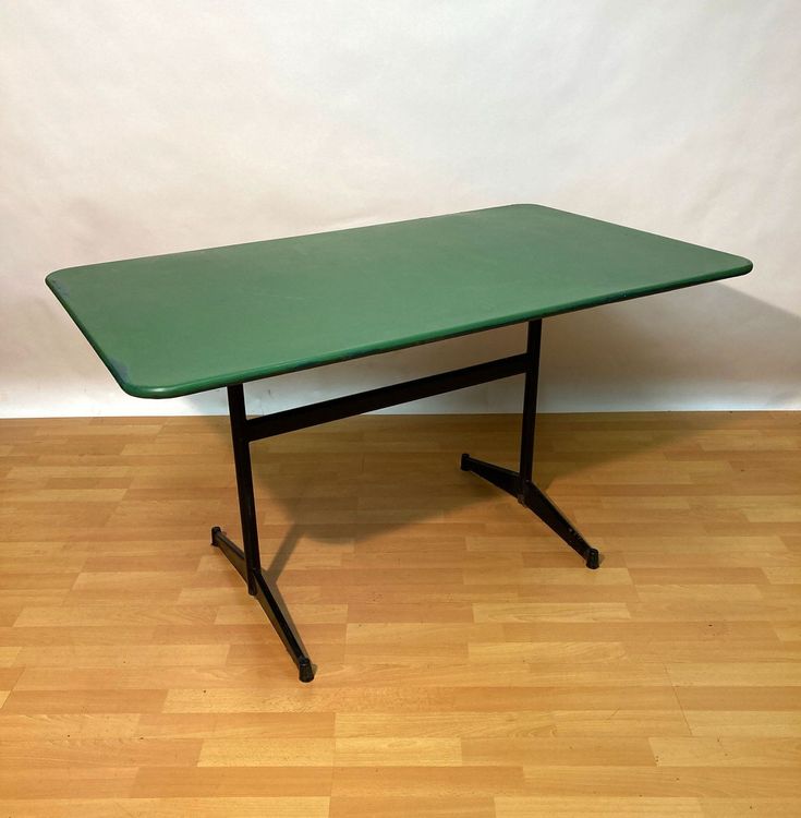 Vintage Metall Gartentisch, grün, klappbar Kaufen auf Ricardo