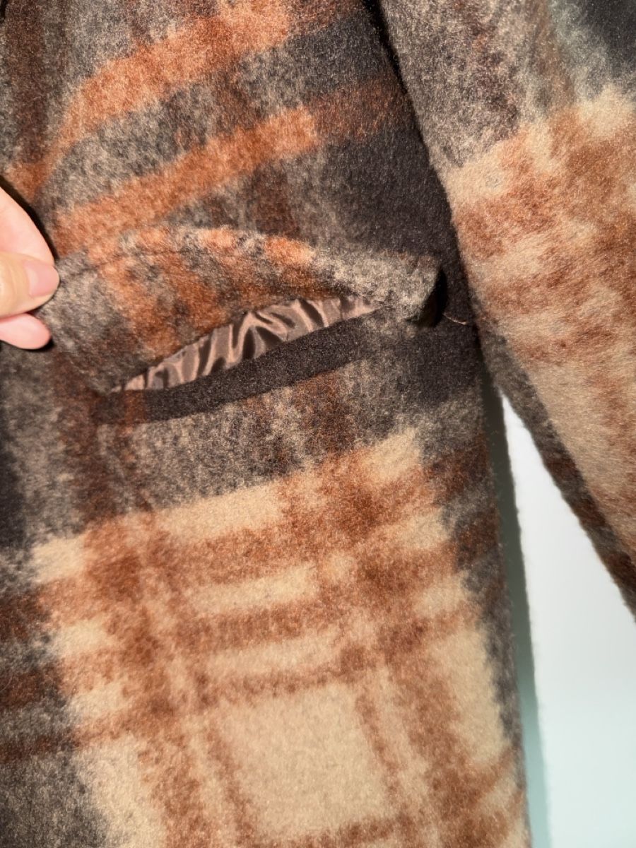 Cappotti: Warm Wool Blend Plaid Coat - Made in Italy – Nuovo (secondo la descrizione) da Paradiso venduto da Ixaya.studio 2