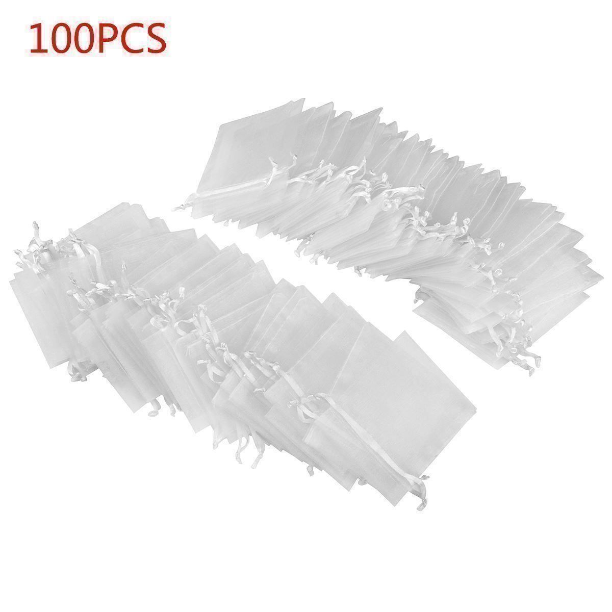Stoffe: 100x Organzasäckchen 7x9cm Schmuckbeutel – Neu (gemäss Beschreibung) aus Thun von Newnewshop 2