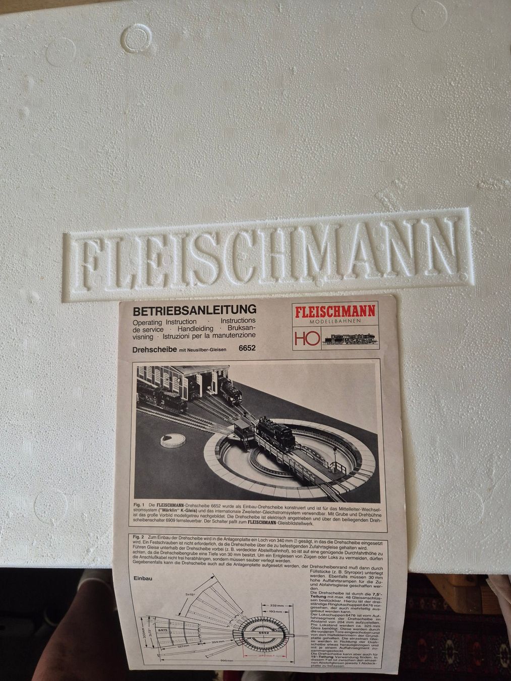 Fleischmann Trains électriques: Fleischmann Drehscheibe H0 6652 NEU – Neuf avec emballage d'origine à Bibern SH par streunekater 1