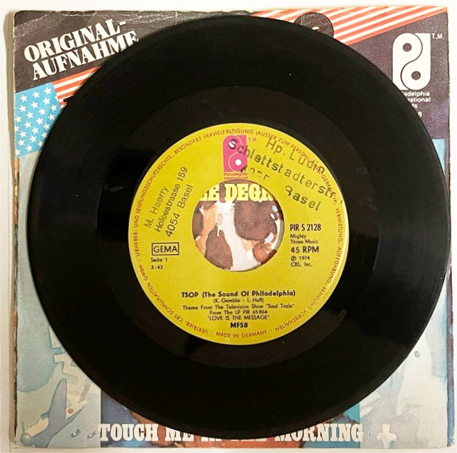 Dischi in vinile: Single: MFSB feat. TREE DEGREES - TSOP Philadelphia Sound – Usato da Frenkendorf venduto da Yard-Sale-2000 1