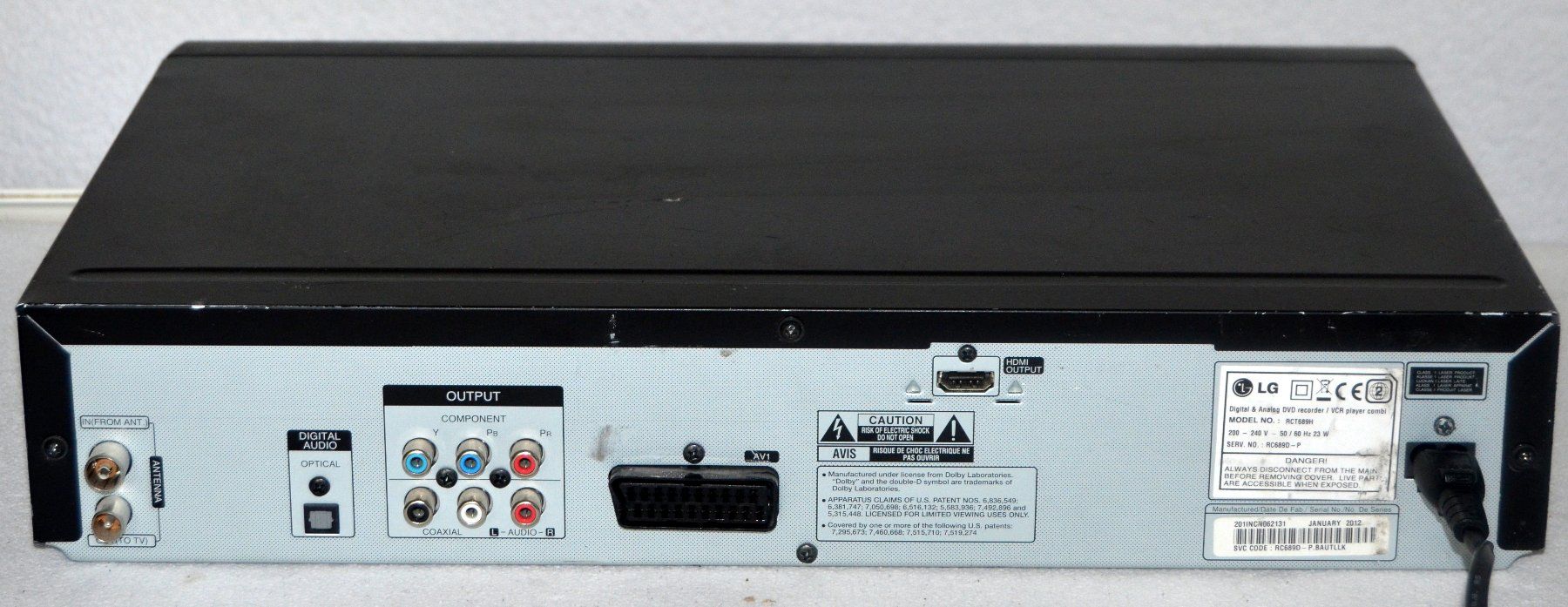 LG Registratori: Combo DVD/ VHS  LG RCT689H HDMI – Usato da Collonges venduto da arashee 3