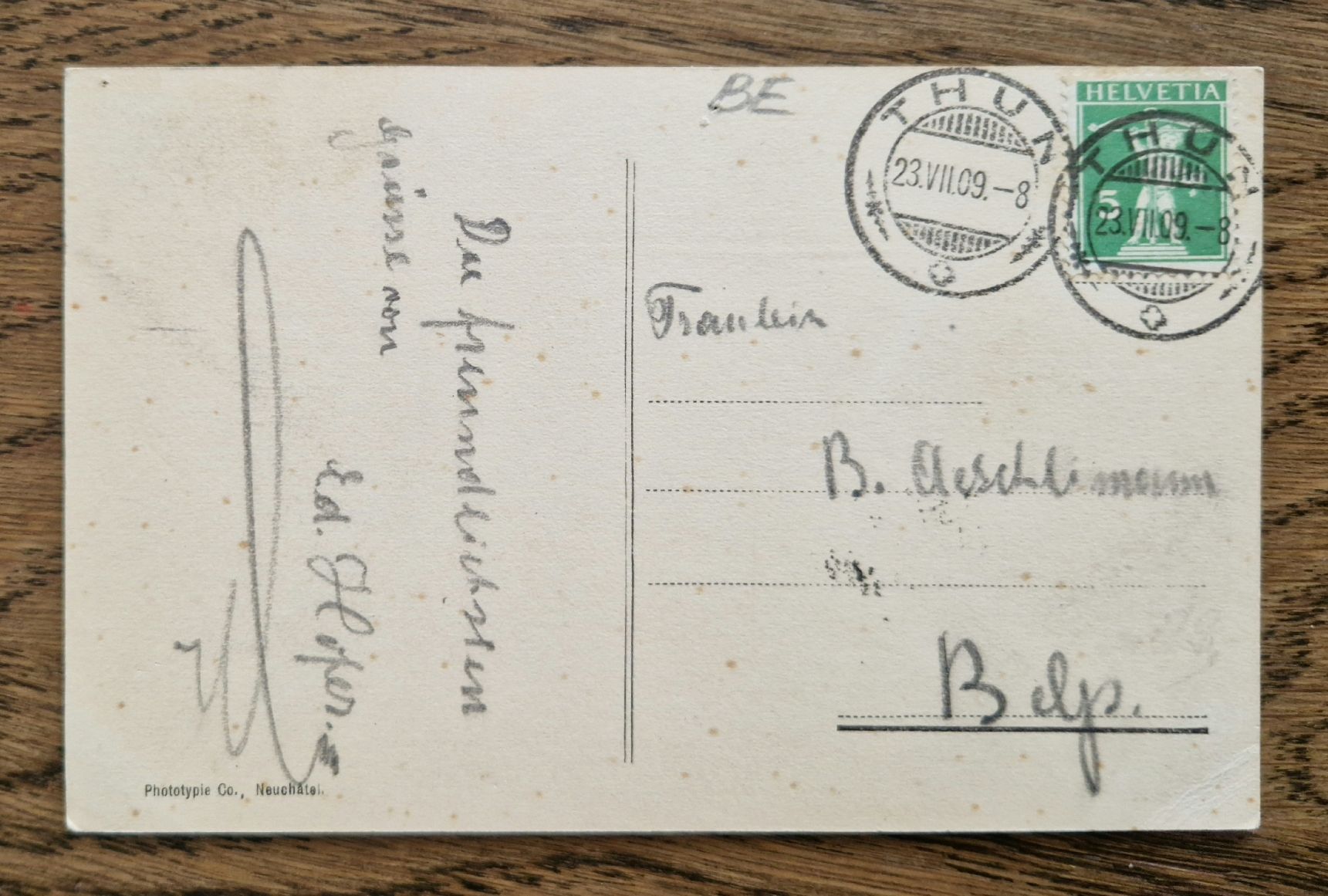 Cartoline postali: Merligen am Thunersee 1909 – Usato da Ebikon venduto da Donar50 1