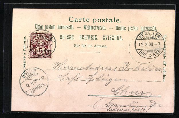 Cartoline postali: St. Gallen, Marktgasse mit Geschäften – Usato da Berlin venduto da bartko-reher 1