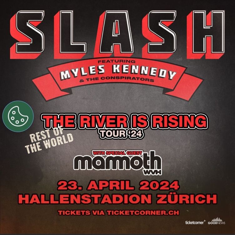 2x Sitzplatztickets Slash, Hallenstadion am 23.04.2024 | Kaufen auf Ricardo