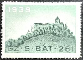 Soldatenmarke 2.WK, Grenz Füs Bat 261, durchstoch, Wi Gz 209