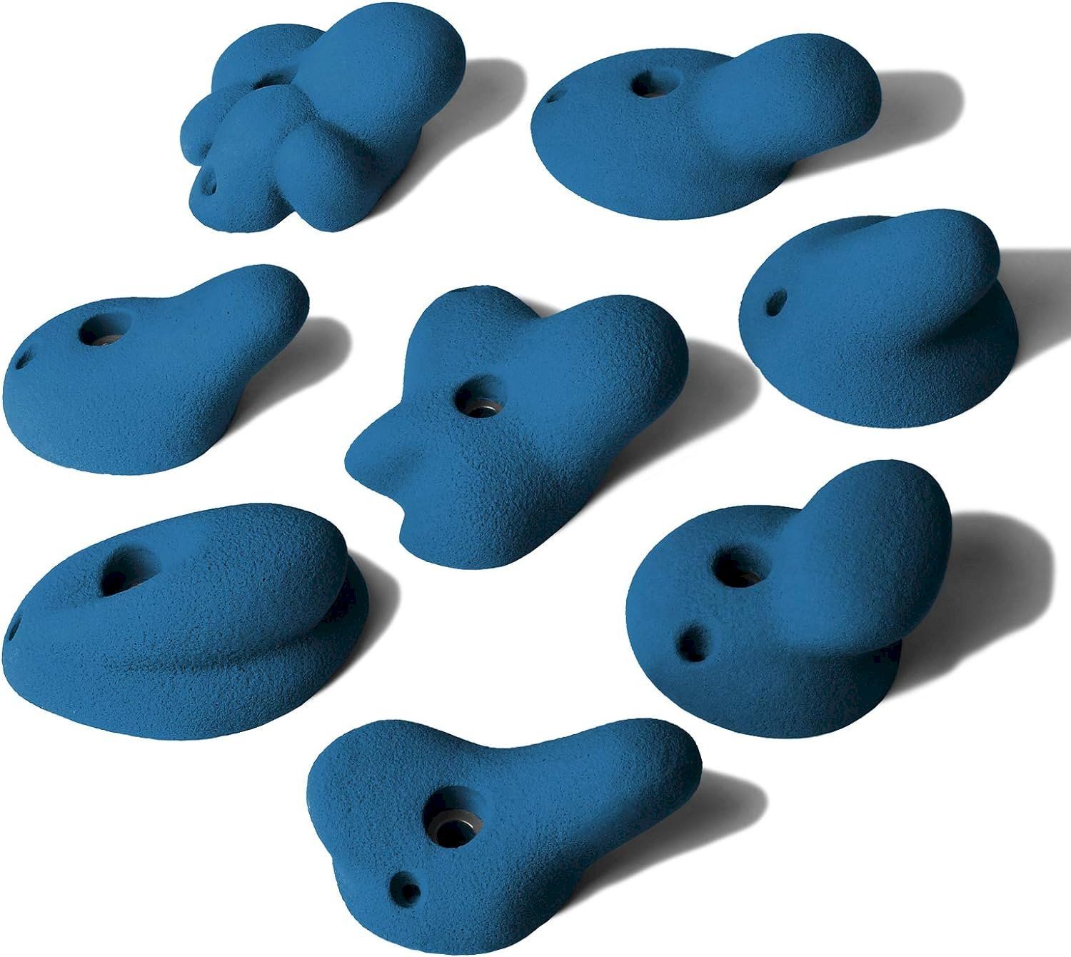 Kletterausrüstungen: Alpidex 8 Stk XL Klettergriffe blau – Neu und originalverpackt aus Bottighofen von zaap