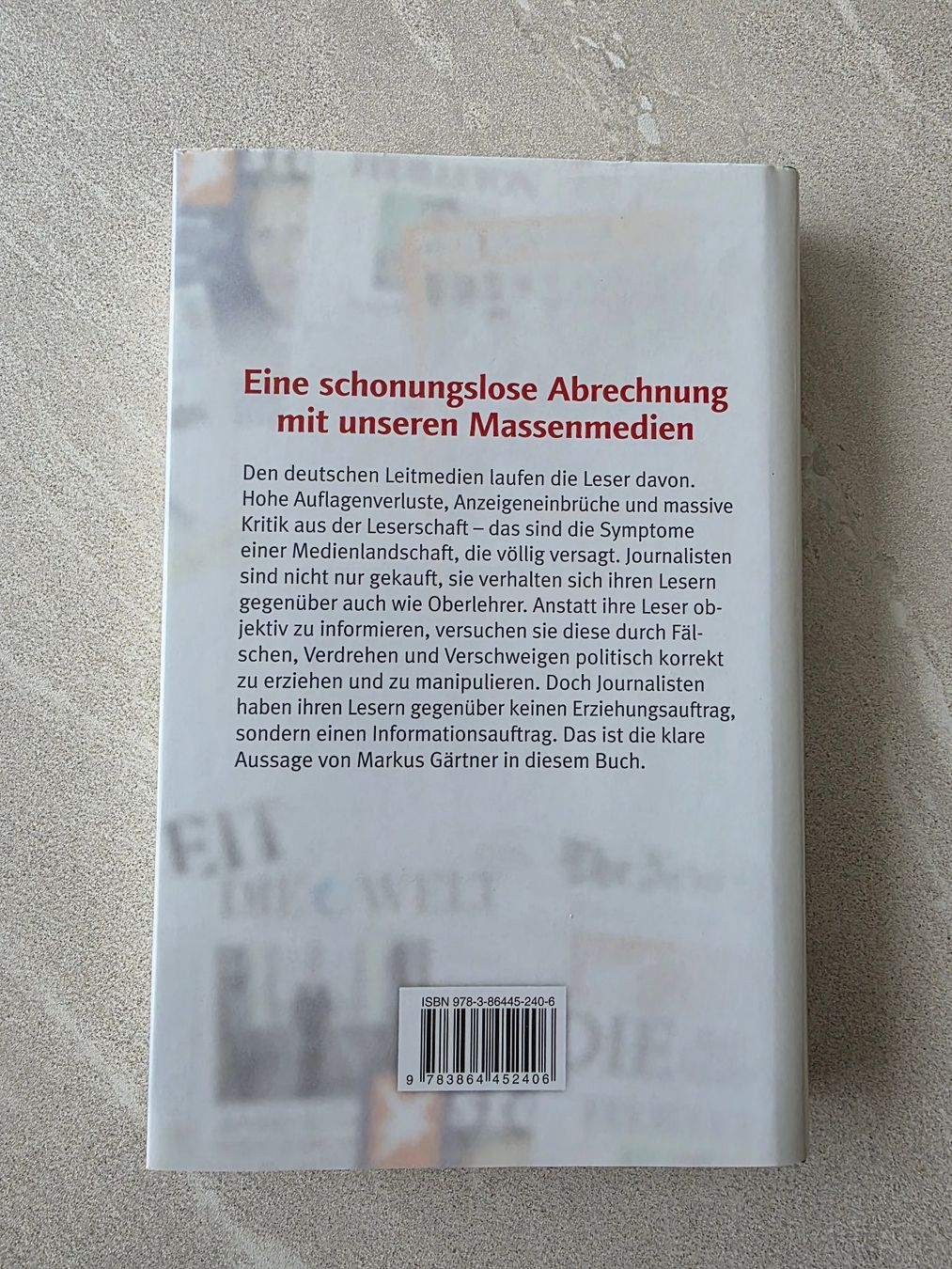Libri: Markus Gärtner - Lügen Presse – Usato da Kaiseraugst venduto da Haubitz60 1