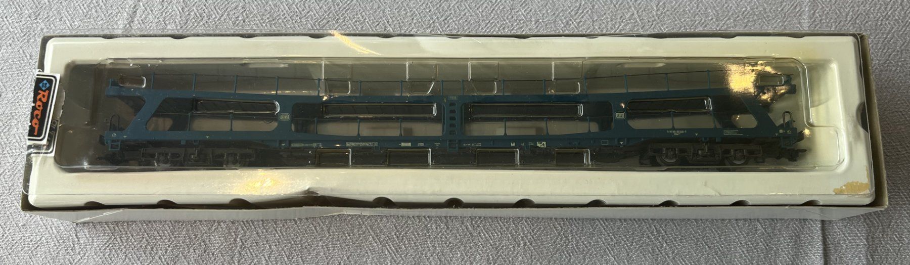 Roco Modellini di ferrovie: ROCO Wagon porte autos DB – Nuovo e nell'imballaggio originale da SION venduto da Patrick1950 1