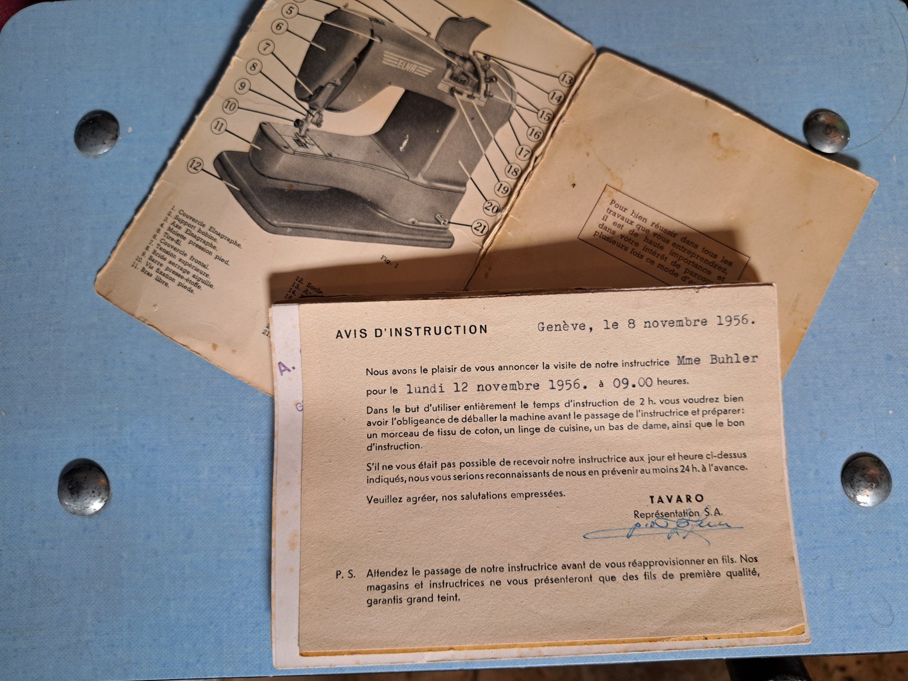 Elna Macchine da cucire: machine à coudre Elna année 1955 – Usato da Versoix venduto da adkk91 1