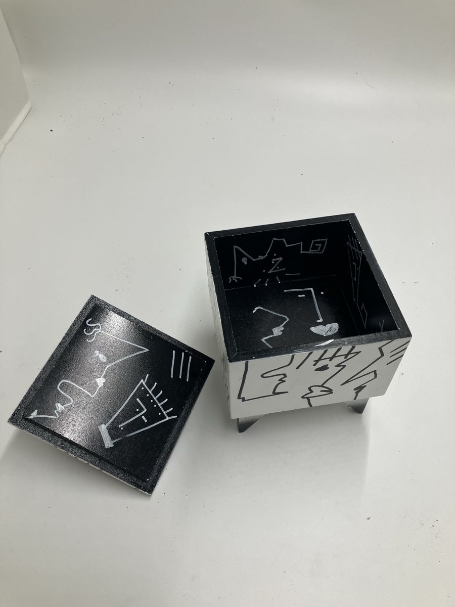 Tutte le decorazioni: Memphis Hollis Fingold vintage box – Usato da fribourg venduto da Retroverso 4