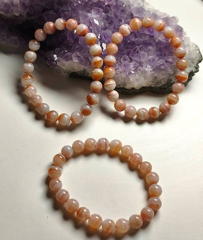 Armbänder & -reifen: Bracelet en agate 8. 5mm – Gebraucht aus Ursy von tan_8qdl 2