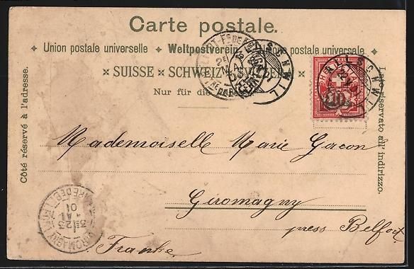Cartoline postali: Litho Basel, Gesamtansicht, St. Jacobs-D – Usato da Berlin venduto da bartko-reher 1