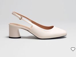 Edle Slingback-Pumps aus Leder (Blockabsatz) - Other Stories