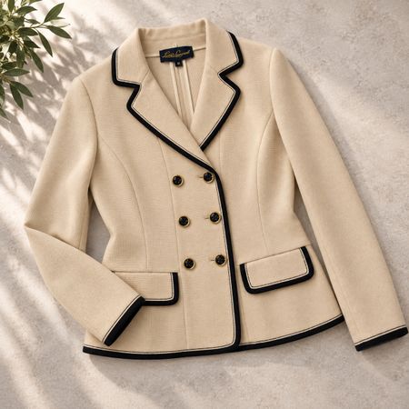 Veste Luisa Spagnoli Pure Laine M Beige/Schwarz