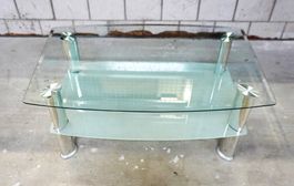 Design Glas Couchtisch Fernsehtisch HE331