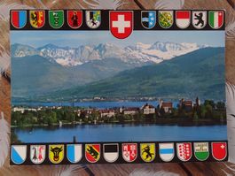 Rapperswil - SG - Paysage et blasons cantons - 1983