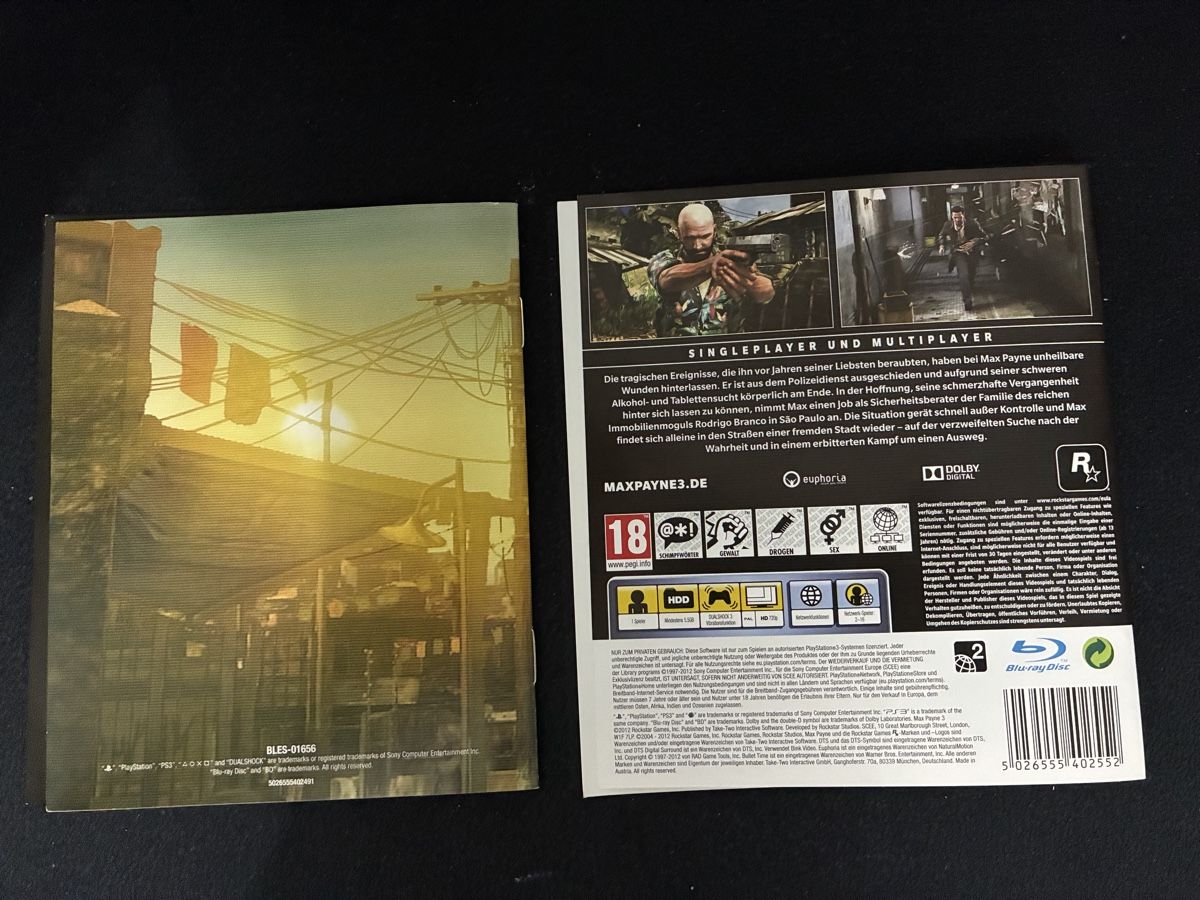 Sony Jeux: Manuale+Cover MAX PAYNE 3 PS3 – Neuf (Voir description) à Taverne par nad02026 1