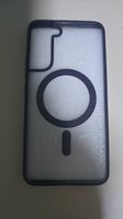 Coque magnét. neuve SamsungS22Plus transparente/bords noirs)