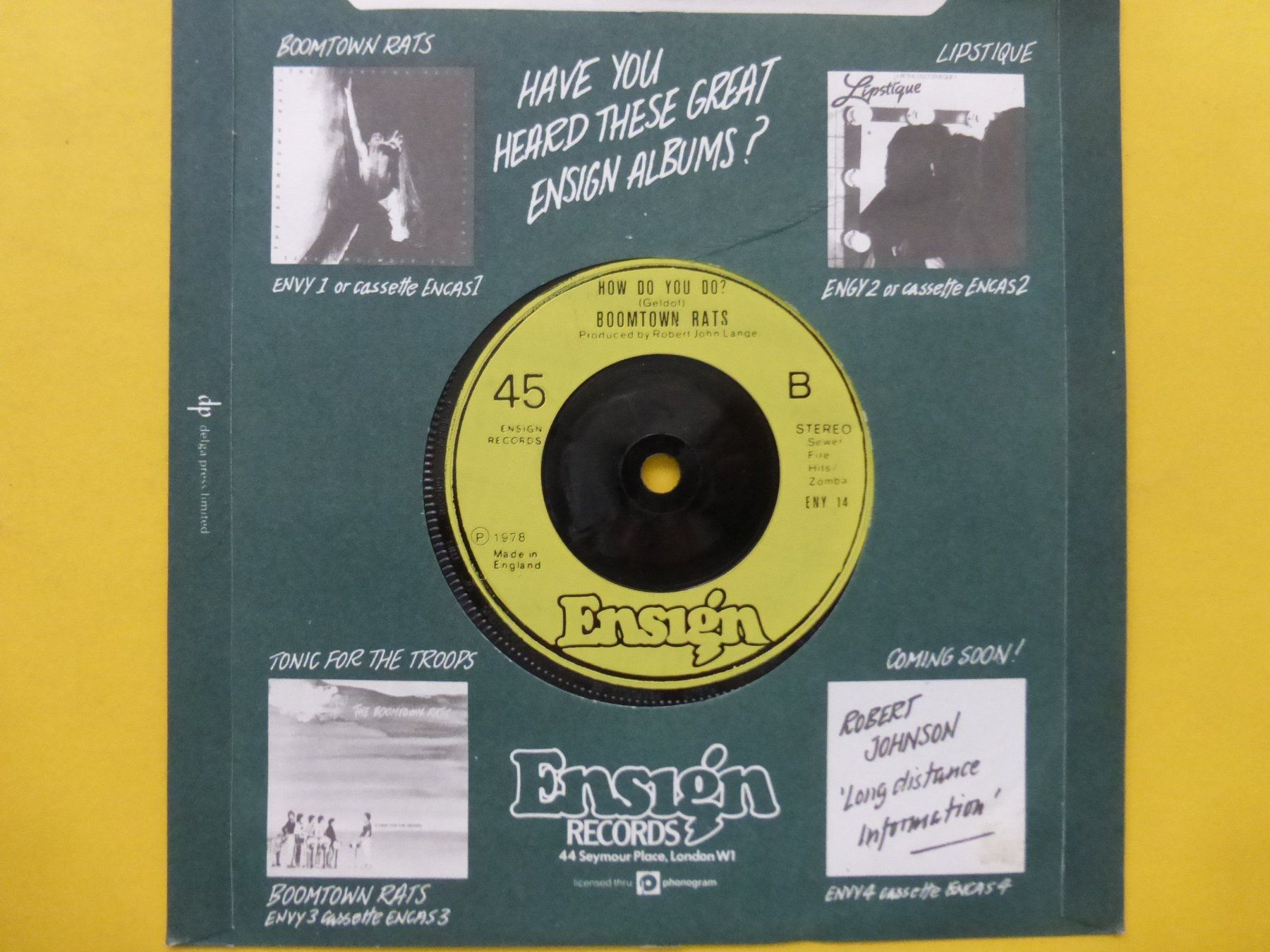 Dischi in vinile: Boomtown Rats – Like Clockwork – Usato da Zürich venduto da Swiss57 1