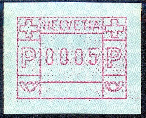 Alle Briefmarken: ATM 6AIII d Rotlila ** – Neu (gemäss Beschreibung) aus Luzern von atms