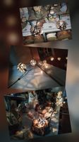 Guirlande lumineuse en métal 20 boules Lichterk.Balkon innen